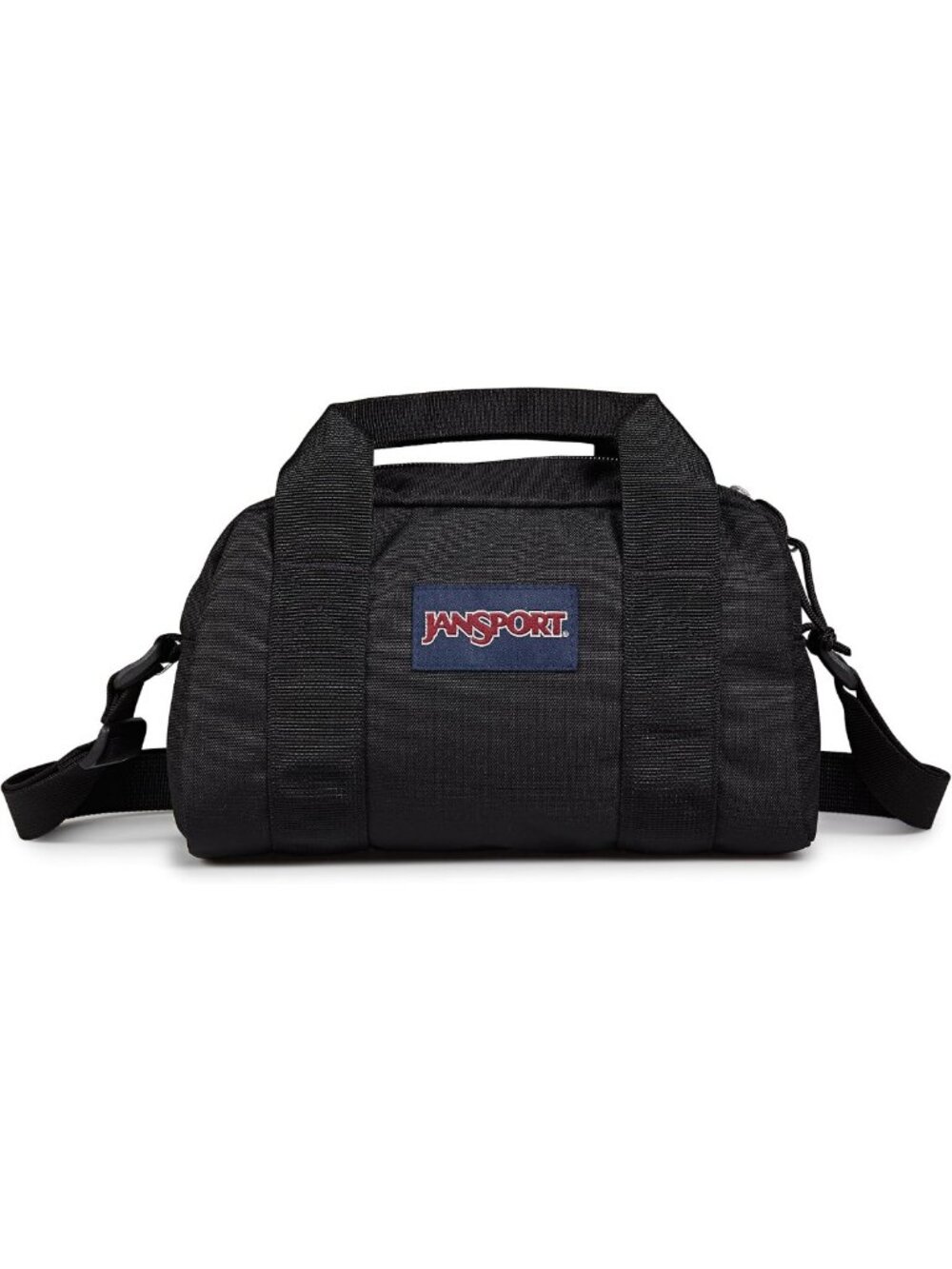 Mini Duffel Bag for Travel or Gym - Durable Weekender with Side Handles - Black